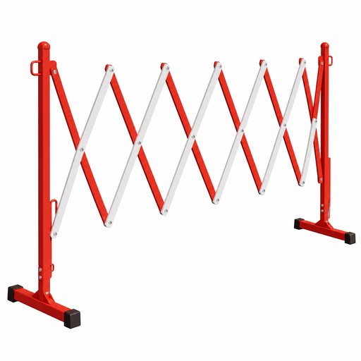 BARRIERE TITAN COULEUR ROUGE EN POLYPROPYLENE L:2m H:1m