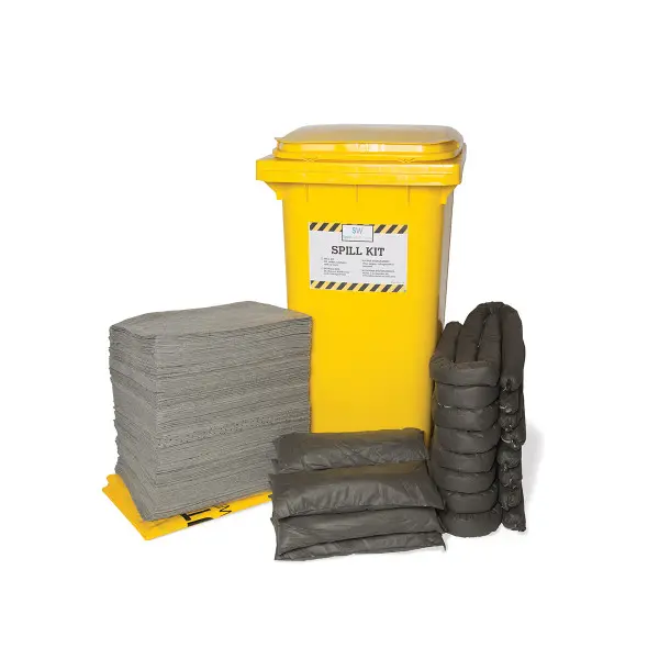 [EPI0046] KIT ABSORBANT 20 ET 50 LITRES POUR PRODUITS CHIMIQUES COULEUR JAUNE