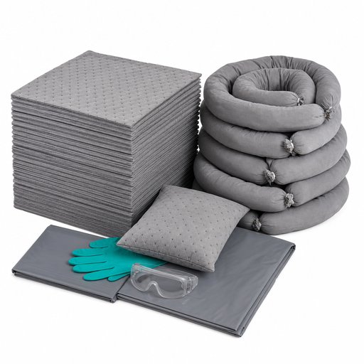 KIT ABSORBANT DE MAINTENANCE 20 ET 50 LITRES COULEUR GRIS