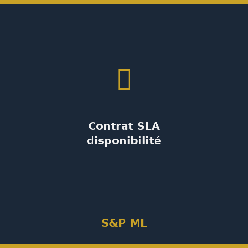 [SVC-SLA] Contrat disponibilité SLA (références critiques)